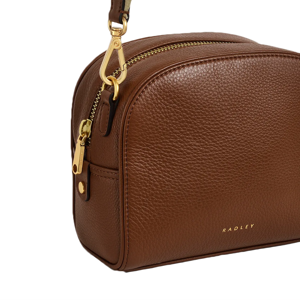 Radley Arden Crescent Small Zip Around Crossbody in Saddle